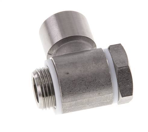 G3/8'' Stainless Steel 1.4404 Banjo Fitting with Male and Female Threads with Banjo Bolt with O-ring Rotatable