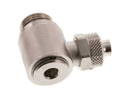 10x8 & G3/8'' Nickel plated Brass Elbow Push-on Fitting with Male Threads Rotatable Inner Hexagon