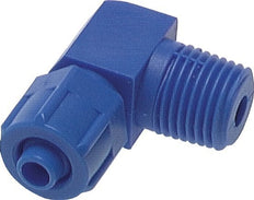 6x4 & R1/8'' PVC Elbow Push-on Fitting with Male Threads [10 Pieces]