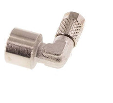 5x3 & G1/8'' Nickel plated Brass Elbow Push-on Fitting with Female Threads [5 Pieces]