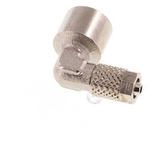 5x3 & G1/8'' Nickel plated Brass Elbow Push-on Fitting with Female Threads [5 Pieces]