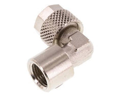 8x6 & G1/8'' Nickel plated Brass Elbow Push-on Fitting with Female Threads [5 Pieces]