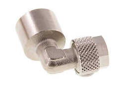 8x6 & G1/4'' Nickel plated Brass Elbow Push-on Fitting with Female Threads [2 Pieces]