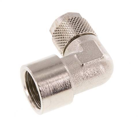 10x8 & G3/8'' Nickel plated Brass Elbow Push-on Fitting with Female Threads