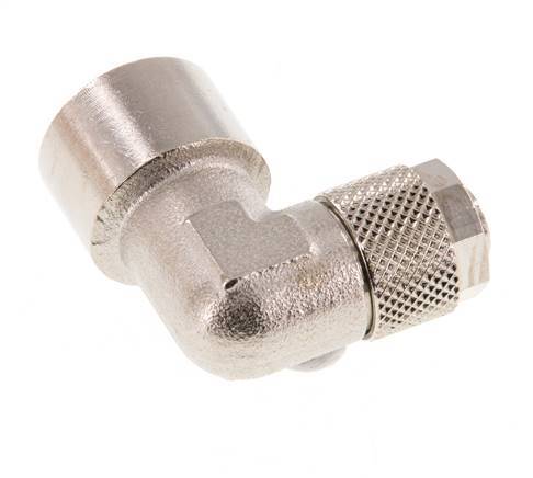 10x8 & G3/8'' Nickel plated Brass Elbow Push-on Fitting with Female Threads