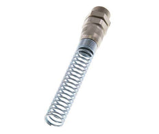 12x9 & G3/8'' Nickel plated Brass Straight Push-on Fitting with Male Threads Bend Protection