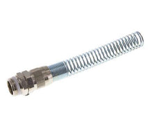 15x12 & G1/2'' Nickel plated Brass Straight Push-on Fitting with Male Threads PTFE Bend Protection