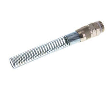 15x12 & G1/2'' Nickel plated Brass Straight Push-on Fitting with Male Threads PTFE Bend Protection