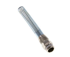 15x12 & G1/2'' Nickel plated Brass Straight Push-on Fitting with Male Threads PTFE Bend Protection