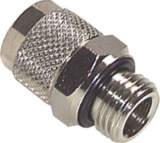 6x4 & G1/4'' Nickel plated Brass Straight Push-on Fitting with Male Threads NBR [5 Pieces]