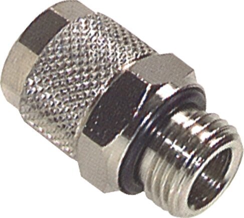 10x8 & G3/8'' Nickel plated Brass Straight Push-on Fitting with Male Threads NBR [2 Pieces]