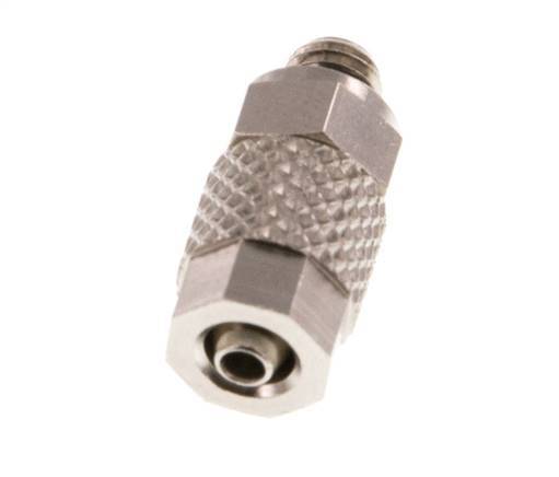 4.3x3 & M5 Nickel plated Brass Straight Push-on Fitting with Male Threads NBR [5 Pieces]