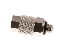 4.3x3 & M5 Nickel plated Brass Straight Push-on Fitting with Male Threads NBR [5 Pieces]