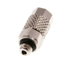 4.3x3 & M5 Nickel plated Brass Straight Push-on Fitting with Male Threads NBR [5 Pieces]