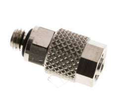 6x4 & M5 Nickel plated Brass Straight Push-on Fitting with Male Threads NBR [10 Pieces]