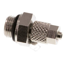 4.3x3 & G1/8'' Nickel plated Brass Straight Push-on Fitting with Male Threads NBR [5 Pieces]