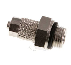 4.3x3 & G1/8'' Nickel plated Brass Straight Push-on Fitting with Male Threads NBR [5 Pieces]