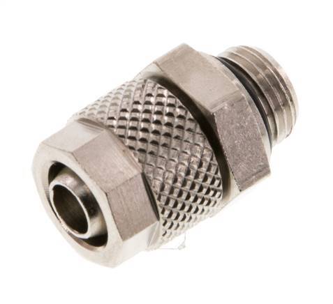 8x6 & G1/8'' Nickel plated Brass Straight Push-on Fitting with Male Threads NBR [5 Pieces]