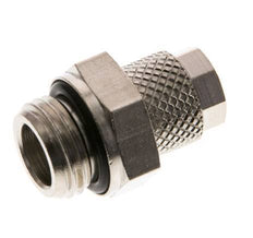 6x4 & G1/4'' Nickel plated Brass Straight Push-on Fitting with Male Threads NBR [5 Pieces]