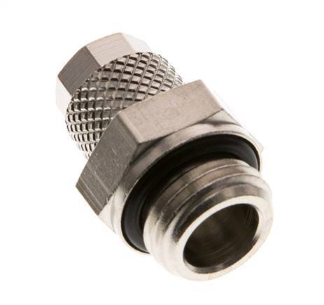 6x4 & G1/4'' Nickel plated Brass Straight Push-on Fitting with Male Threads NBR [5 Pieces]