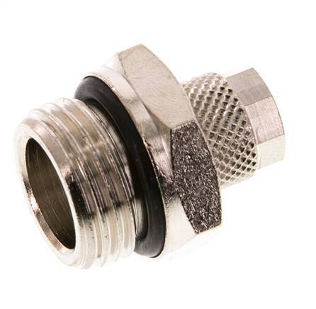 8x6 & G1/2'' Nickel plated Brass Straight Push-on Fitting with Male Threads NBR [2 Pieces]