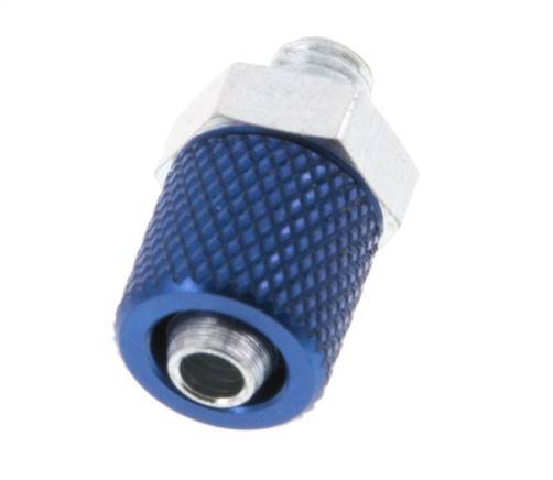 6x4 & M5 Aluminum Straight Push-on Fitting with Male Threads [5 Pieces]