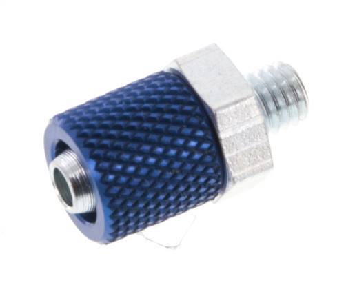 6x4 & M5 Aluminum Straight Push-on Fitting with Male Threads [5 Pieces]