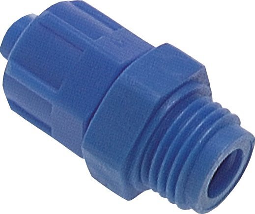 8x6 & G1/8'' PVC Straight Push-on Fitting with Male Threads [20 Pieces]