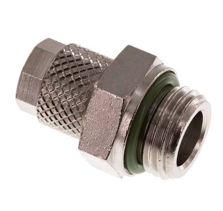 6x4 & G1/4'' Nickel plated Brass Straight Push-on Fitting with Male Threads FKM [5 Pieces]