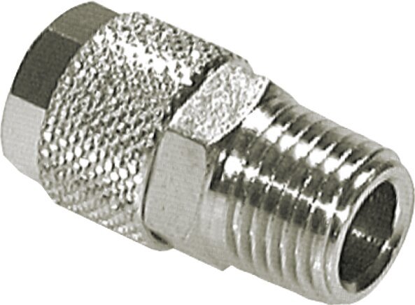 10x8 & R3/8'' Nickel plated Brass Straight Push-on Fitting with Male Threads [2 Pieces]