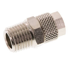 8x6 & R1/4'' Nickel plated Brass Straight Push-on Fitting with Male Threads [5 Pieces]