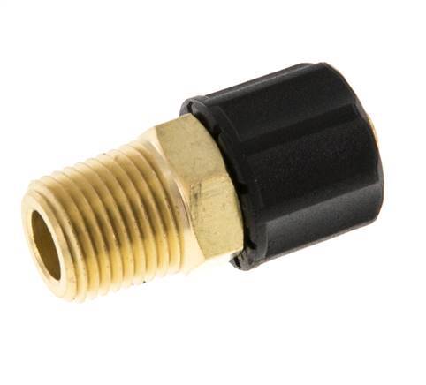 6x4 & 1/8''NPT Brass Straight Push-on Fitting with Male Threads [2 Pieces]