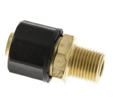 10x8 & 1/8''NPT Brass Straight Push-on Fitting with Male Threads [2 Pieces]