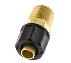 10x8 & 1/4''NPT Brass Straight Push-on Fitting with Male Threads