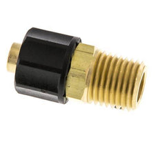 10x8 & 1/4''NPT Brass Straight Push-on Fitting with Male Threads