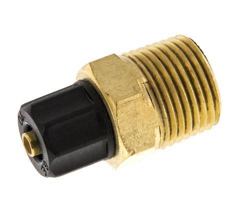 6x4 & 3/8''NPT Brass Straight Push-on Fitting with Male Threads