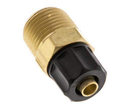 8x6 & 3/8''NPT Brass Straight Push-on Fitting with Male Threads