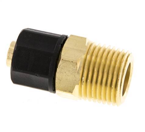 10x8 & 3/8''NPT Brass Straight Push-on Fitting with Male Threads