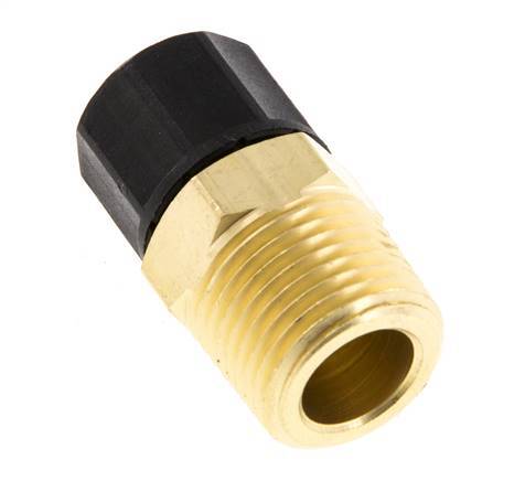 10x8 & 3/8''NPT Brass Straight Push-on Fitting with Male Threads