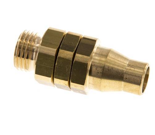 8x5 & G1/4'' Nickel plated Brass Straight Push-on Fitting with Male Threads Rotatable