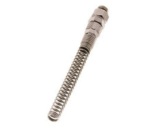 6x4 & G1/8'' Nickel plated Brass Straight Push-on Fitting with Male Threads Rotatable Bend Protection [2 Pieces]