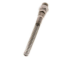 6x4 & G1/4'' Nickel plated Brass Straight Push-on Fitting with Male Threads Rotatable Bend Protection [2 Pieces]