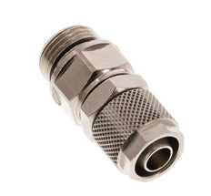 12x8 & G3/8'' Nickel plated Brass Straight Push-on Fitting with Male Threads Rotatable