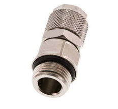 12x8 & G3/8'' Nickel plated Brass Straight Push-on Fitting with Male Threads Rotatable