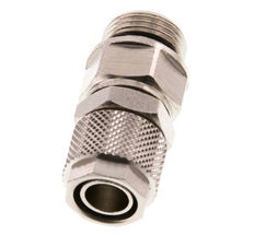 12x10 & G3/8'' Nickel plated Brass Straight Push-on Fitting with Male Threads Rotatable