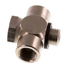 G1/8'' Nickel plated Brass Tee Banjo Fitting with Male and Female Threads with O-ring [10 Pieces]