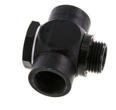 G1/2'' Aluminum Tee Banjo Fitting with Male and Female Threads with O-ring [5 Pieces]