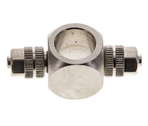 4.3x3 & G1/8'' Nickel plated Brass Banjo Tee Push-on Fitting