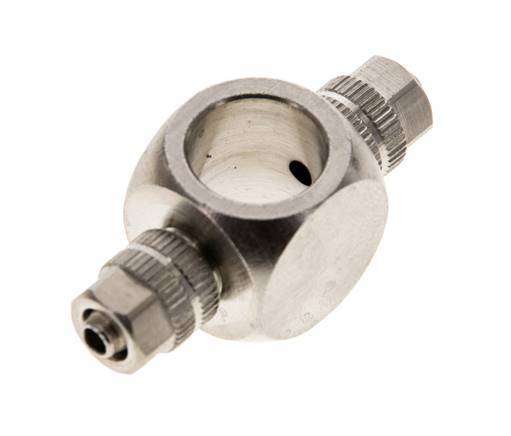 4.3x3 & G1/8'' Nickel plated Brass Banjo Tee Push-on Fitting