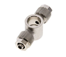 6x4 & G1/8'' Nickel plated Brass Banjo Tee Push-on Fitting [2 Pieces]